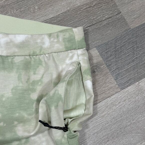 FLX Tie Dye Knit Leisure Shorts Sage Mint Green Medium - Picture 6 of 11